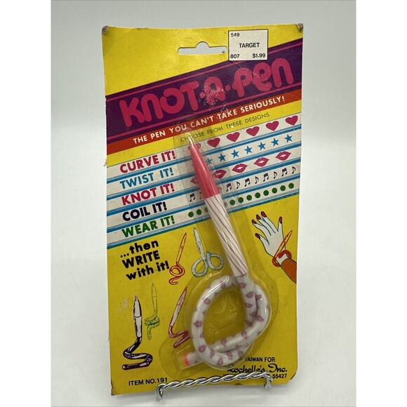Rare Sealed Knot A Pen Vintage 1980s Toy From Target NEW - Picture 1 of 3
